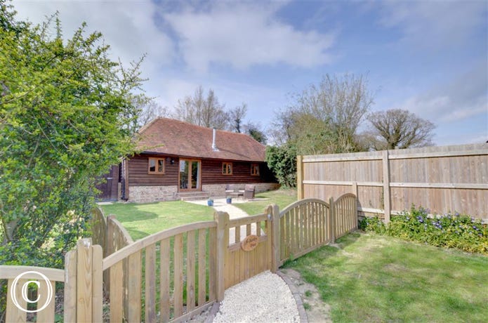 Privately gated cottage with garden.